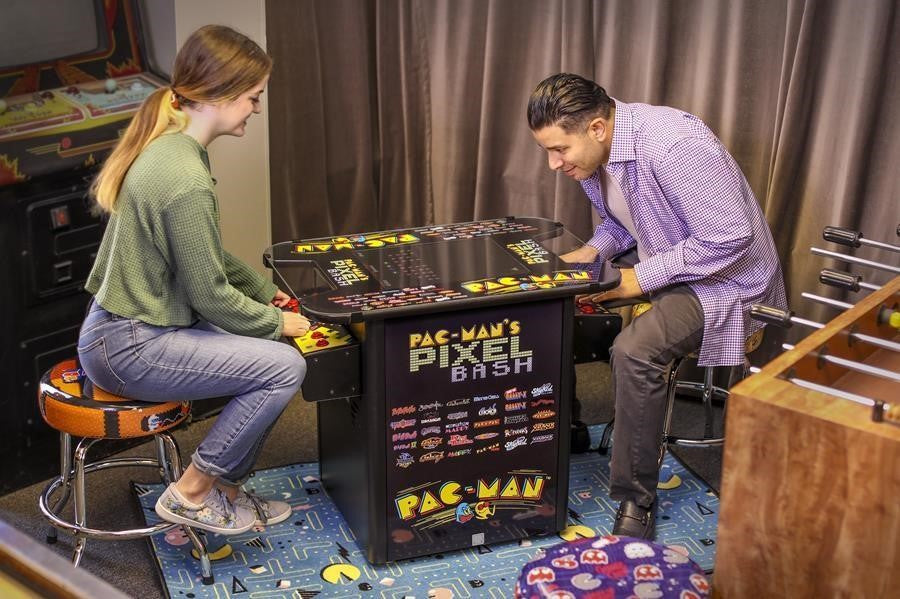 Bandai Namco Arcade Pac Man Pixel Bash Cocktail Black Arcade Game