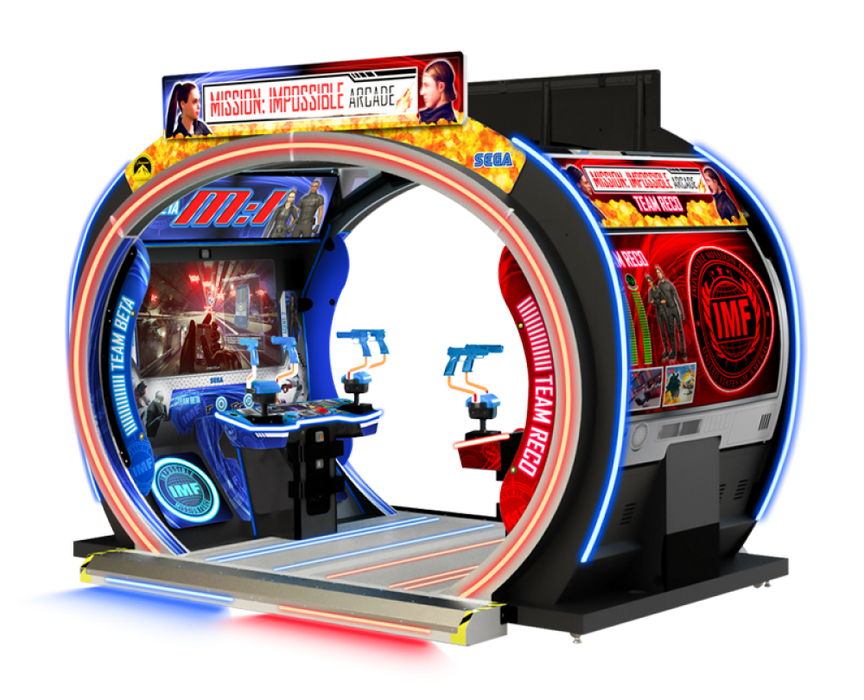 Sega Amusements Mission Impossible 4 Player Arcade Shooter Game