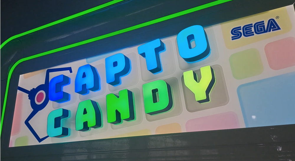 Sega Amusements Capto Candy Crane Arcade Game