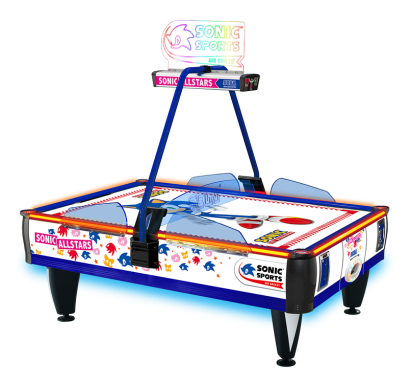 Sega Amusements Sonic 4 Player Air Hockey With LED Air Hockey Table